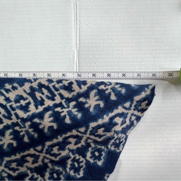 Coldwater Creek pre worn Navy and Cream Patterned Asymmetrical Skirt size M - Picture 10 of 13